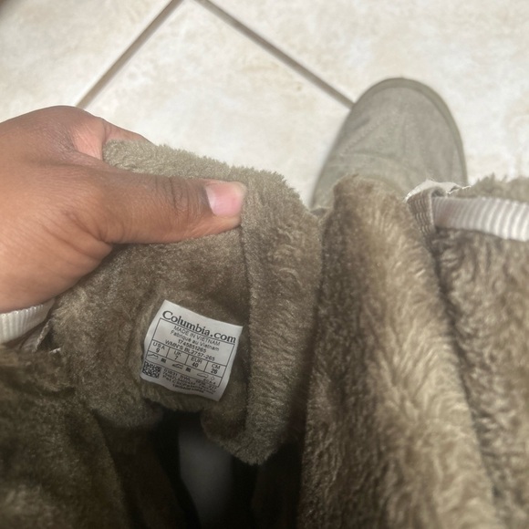 Columbia MINX MID ALTA OMNI-HEAT womens Snow Boot Tan Size 9 Fur Lined - Picture 6 of 6